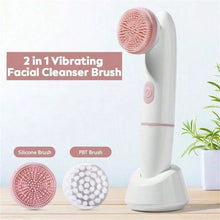 Load image into Gallery viewer, Face Beauty Electric Facial Cleaning Brush Facial Exfoliator, Sonic Vibration Rotating Facial Cleanser, Skincare Tools