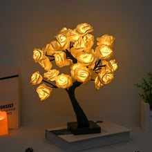 Load image into Gallery viewer, Rose Flower Tree Lamp, 32 Led Rose Table Lamp Gift for Girls Woman Teens Home Decor Battery Powered for Bedroom Living Room Party Wedding Christmas Valentine'S Day Decor